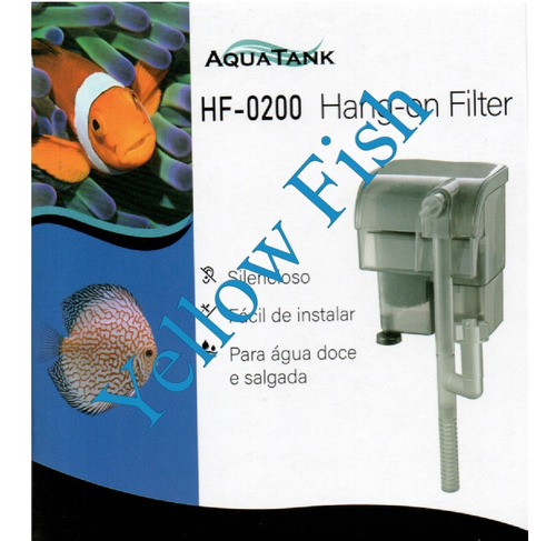 Filtro Externo Aquatank Hf-0200 200l/h Aquários Até 30l 220v