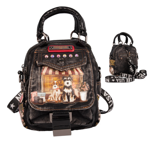 Mochila Multi Nicole Lee De Mezclilla Sisters Secret Ss24