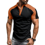 Camiseta Con Cuello Alto Para Exteriores Henley Shirt Fitnes