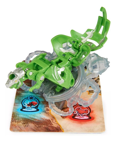 Figura Bakugan Ventus Trox Con Lanzador Ataque Giratorio 