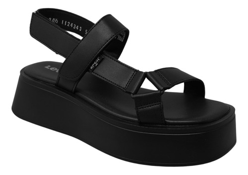Sandalias De Plataforma Negras Zapatos Mujer Levis L1124343