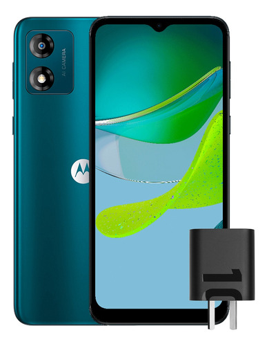 Motorola E13, Azúl Turquesa. Nuevo 