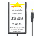 Fonte Dc 3v Pra Nintendo Gameboy Color E Game Boy Pocket