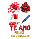 100 Pétalas + 6 Coração + Te Amo + Feliz Aniversário + Bomba