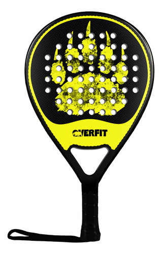 Pala De Padel Overfit Prostrike 38mm Lágrima Fibra Vidrio Y Carbono + Bolso