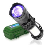 Lanterna Luz Negra Ultravioleta Led Potente Inseto Escorpião Cor Da Luz Luz Uv Cor Da Lanterna Preto