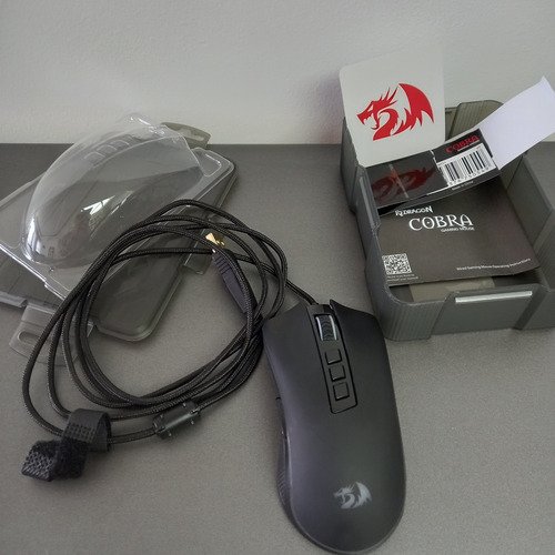 Mouse Gamer Redragon Cobra, 8 Botões, Preto, Rgb, M711 V2