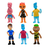 6pcs Elemental Acción Figura Modelo Niños Juguete Regalo .