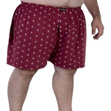 Samba Canção Cueca Shorts De Dormir Em Malha Fria Plus Size 