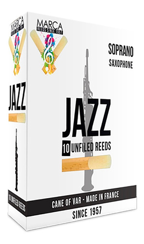 Caña Jazz Unfiled P/saxofon Soprano 2.5 Nota: Bb Jzu325