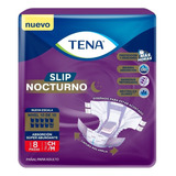 6 Paquetes Pañal Adulto Inc Tena Slip Nocturno Talla Ch/m 8u Talle Pequeño