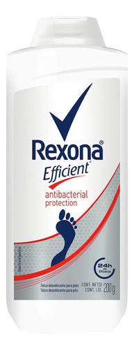 Talco Para Pies Rexona Efficient Desodorante Antibacterial 200g