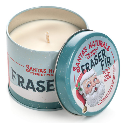 Santa's Naturals Fraser - Vela De Navidad De Abeto | Fraganc