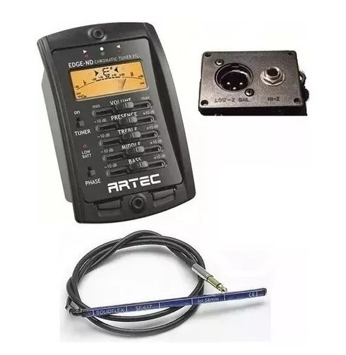 Preamp Eq Guitarra Artec Edge-nd + Sf-617 Afinador.