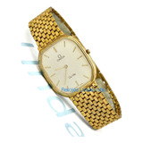 Reloj Omega Deville Antiguo Acero Dorado Rectangular