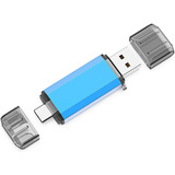 Pendrive Usb Dual 3.0 / Usb-c De 64 Gb Kootion Con Otg Azul