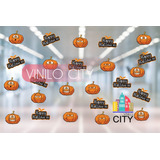 Vinil Decorativo Para Puertas O Ventana Halloween 50 Pzas  Z