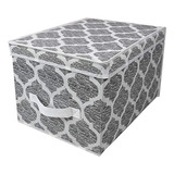 Caja Almacenamiento Home Basics Sb39106, Grande, Gris