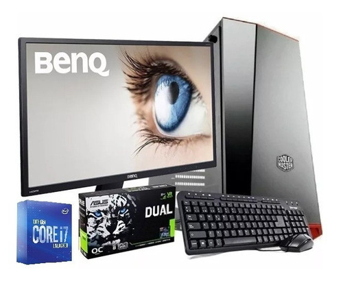 Pc Completa Core I7 32gb 1tb Video De 8gb Hp 24 Kit Gamer