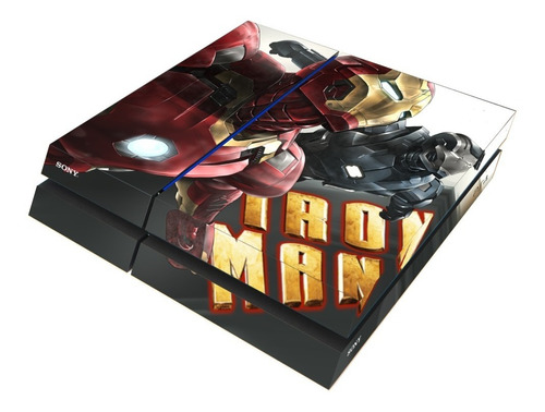 Adesivo Ps4 Playstation 4 Fat Autocolante Skin Homem D Ferro