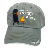 Dog Is Good Signature Hat Never Camp Alone Gran Regalo Para