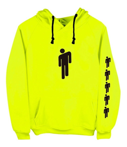 Sudadera Billie Eilish Amarillo Fosforescente Adulto 2xl Xxl