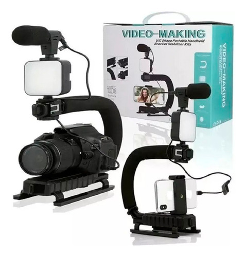 Kit Estabilizador Soporte Para Audio Video Camara Y Celular!