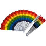 12 Abanico Arcoiris Pride Orgullo  Gay Desfile Lgbt 