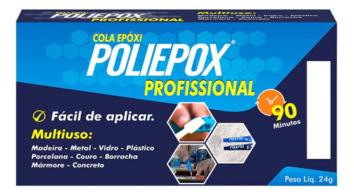 Cola Adesivo Epóxi Profissional 90g Superior Araldite 90 Min