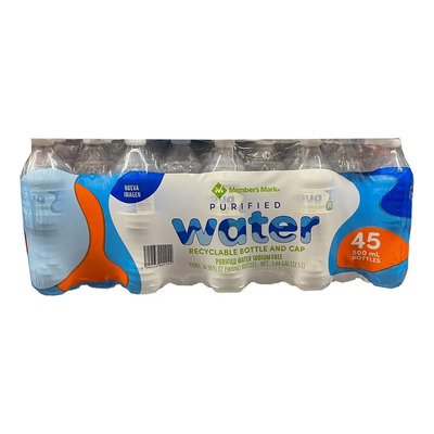 Agua Purificada 500 Ml Member's Mark Paquete De 45 Botellas | Envío gratis