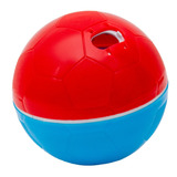 Brinquedo Comedouro Lento P/ Cães Crazy Ball Azul/vermelha