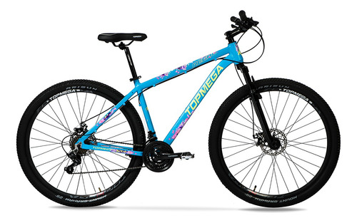 Mountain Bike Regal R29 Celeste/amarillo/rosa Talle S