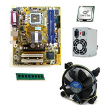 Kit  775 Ddr3 + Core 2 Duo E7500 + Cooler + 4 Gb + Fonte 