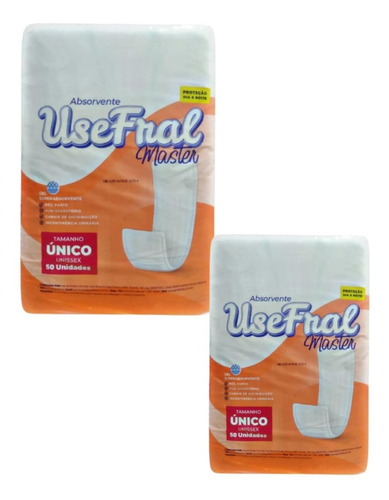 Kit Absorvente Geriatrico Usefral 100 Unidades