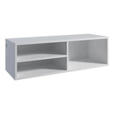 Rack Nicho Prateleira Branco Para Tv Cd Video Game Dvd