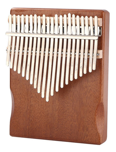 21 Teclas Kalimba Instrumento Musical Madera Caoba Dedo PuLG