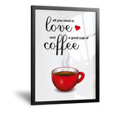 Cuadro Cocina Vintage Love Coffe - 20x30 Cm - Cal. Premium