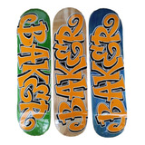 Shape Baker 8.0 Grafite Laranja Fundo Variado - Skate Maple