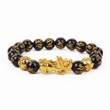 Pulsera Brazalete Feng Shui Obsidiana Riqueza Pixiu Suerte