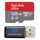 Tarjeta De Memoria Sandisk Ultra 128gb Micro Sd Tf + Lector