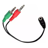 Cable Adaptador Audio Mini Plug 3.5mm Hembra A 2 Macho 3.5mm