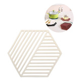 Posa Vasos Ollas Hexagonal Decoracion Diseño Mesa X2 Und