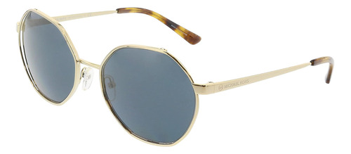 Gafas De Sol Michael Kors Mujer Montura Dorada, Lentes Gris 