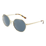 Gafas De Sol Michael Kors Mujer Montura Dorada, Lentes Gris 