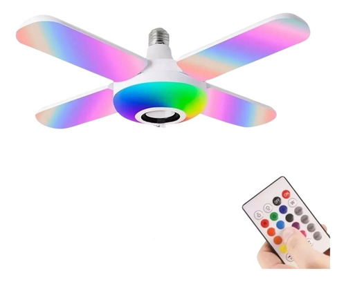 Ampolleta Parlante Led Colores Rgb Con Control Y Bluetooth Color De La Luz Blanco Frío