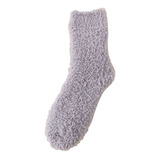 Calcetines Mujer Invierno Polar Coral Tubo Medio Dormir Casa