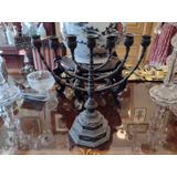 Arttian. Hermoso Candelabro Menorah Hanukkah Antiguo