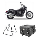 Alforge Lateral Moto Cravo 18 L  + Afastador Horizon 250