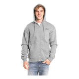 Campera Canguro Hombre Rusty Mohave Zh Gris Melange