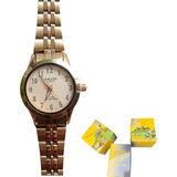 Reloj Análogo Salco Japan Quartz Mujer Pulso Acero + Estuche